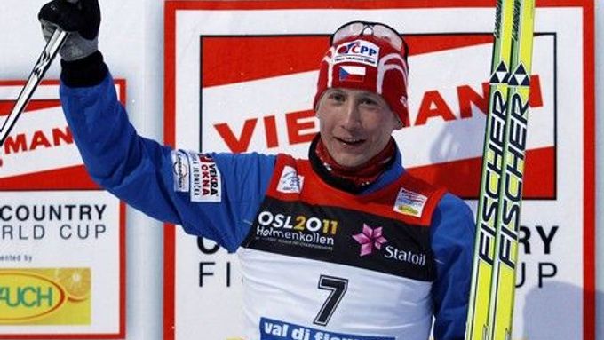 Lukáš Bauer slaví vítězství ve Val di Fiemme