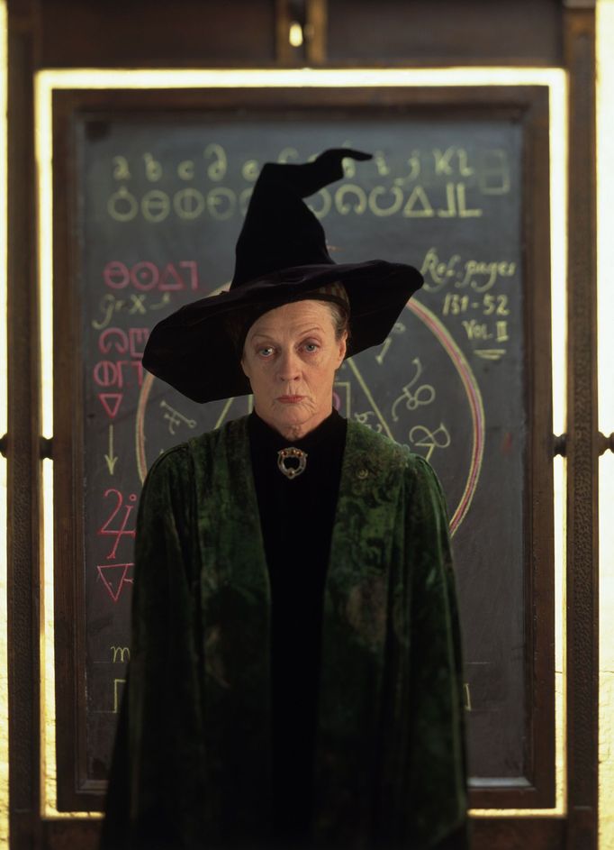 Maggie Smith v prvním dílu Harryho Pottera z roku 2001.