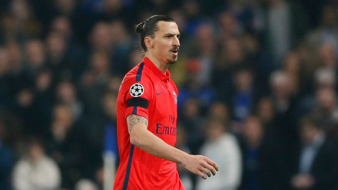 Zlatan Ibrahimovic v osmifinále LM proti Chelsea