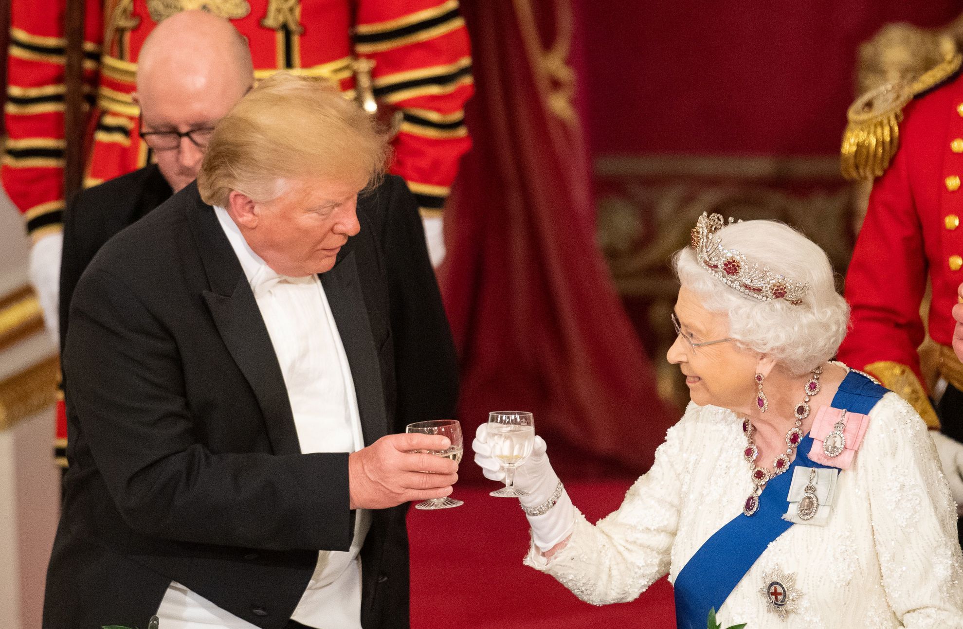 Donald Trump na státní návštěvě ve Velké Británii