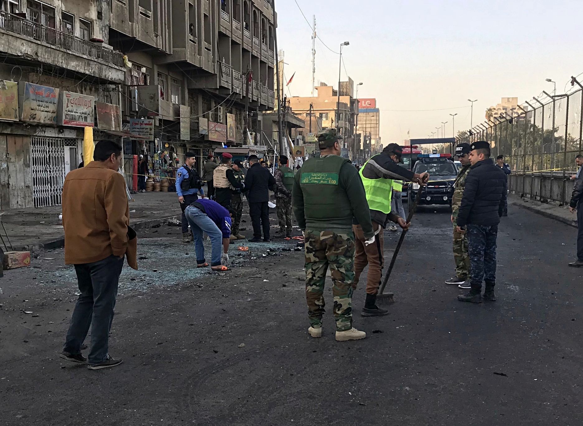 Dva výbuchy na náměstí v centru Bagdádu.