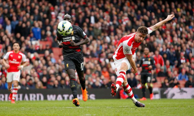 PL, Arsenal-Liverpool: Olivier Giroud dává gól