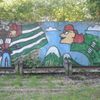 Abcházie - válečné grafitti