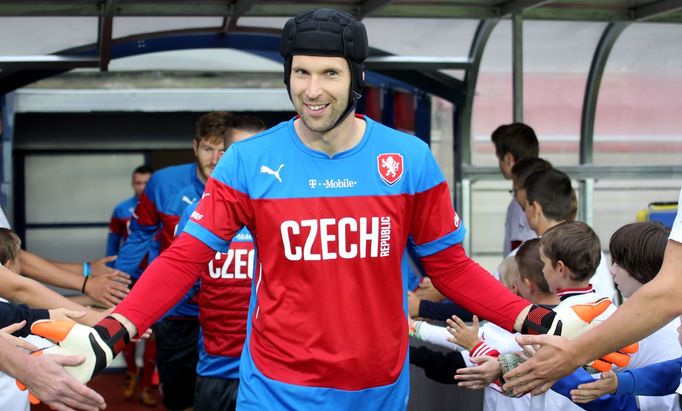 Trénink repre před USA: Petr Čech