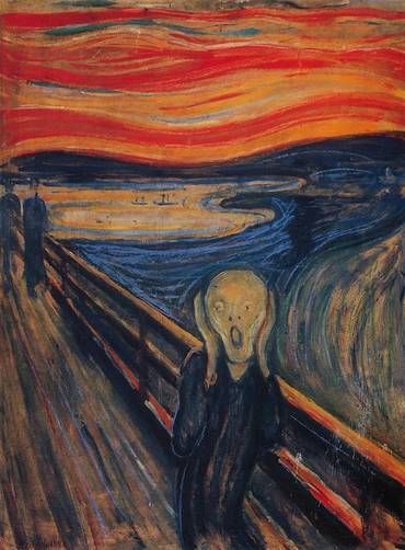 Edvard Munch - Křik [výřez]