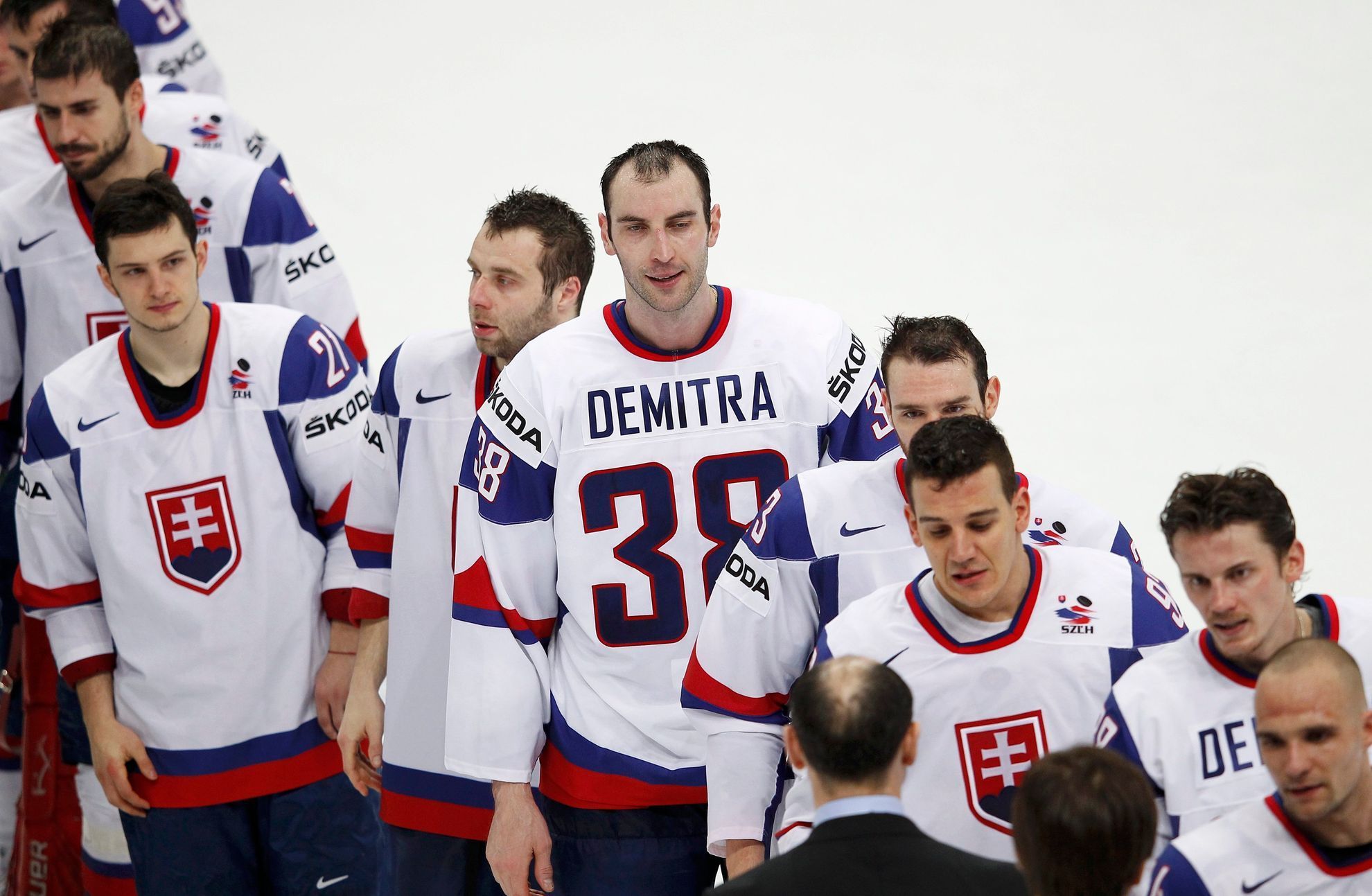 Smutní Slováci po finále MS Rusko - Slovensko
