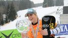 Ester Ledecká, vítězka SP ve snowboardingu 2015-16