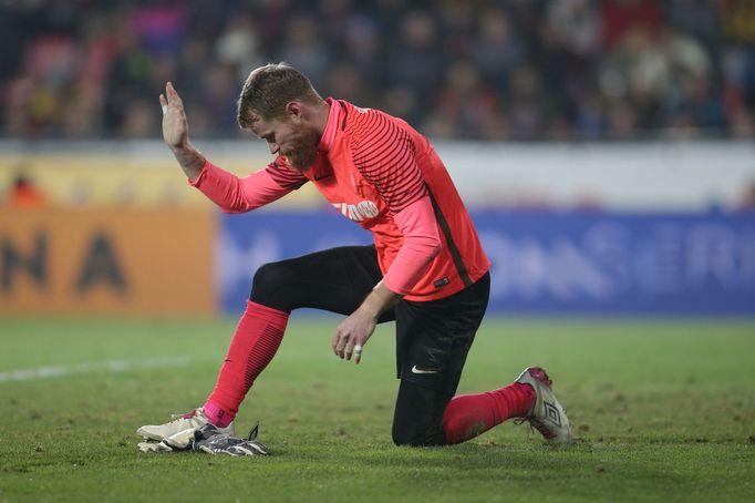 Vlastimil Hrubý v ligovém zápase Sparta - Jablonec.