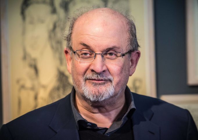 Salman Rushdie v německém Lübecku, 2017.