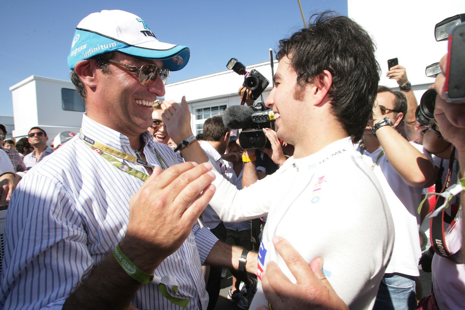 Sergio Pérez (Sauber) a Carlos Slim
