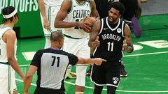 basketbal, NBA 2020/2021, play off, Brooklyn Nets at Boston Celtics, Kyrie Irving