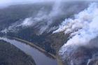 Na Sibiři hoří kvůli vedru a suchu skoro milion hektarů lesa, požár nikdo nehasí
