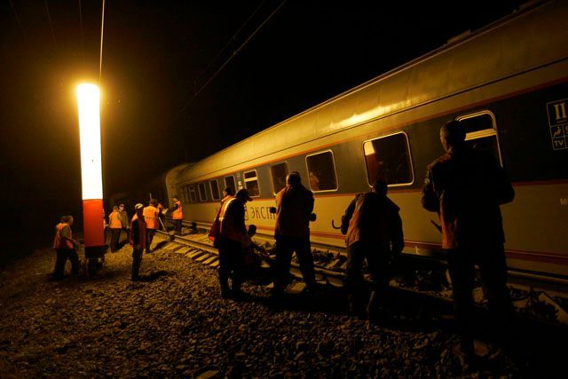 Vykolejený Něvskij Express