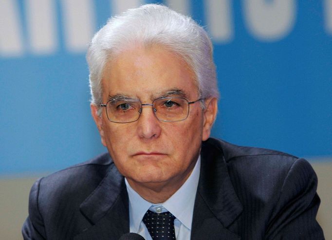 Italský prezident Sergio Mattarella.