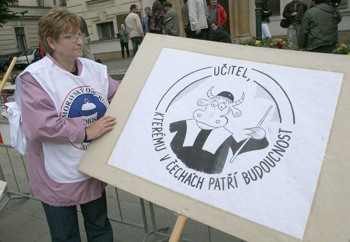 Protest školských odborářů