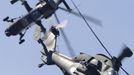 Eurocopter Tiger H61 helicopters take part in a flying display, during the opening of the 50th Paris Air Show, at the Le Bourget airport near Paris, June 17, 2013. The Paris Air Show runs from June 17 to 23. REUTERS/Pascal Rossignol (FRANCE - Tags: TRANSPORT BUSINESS MILITARY)