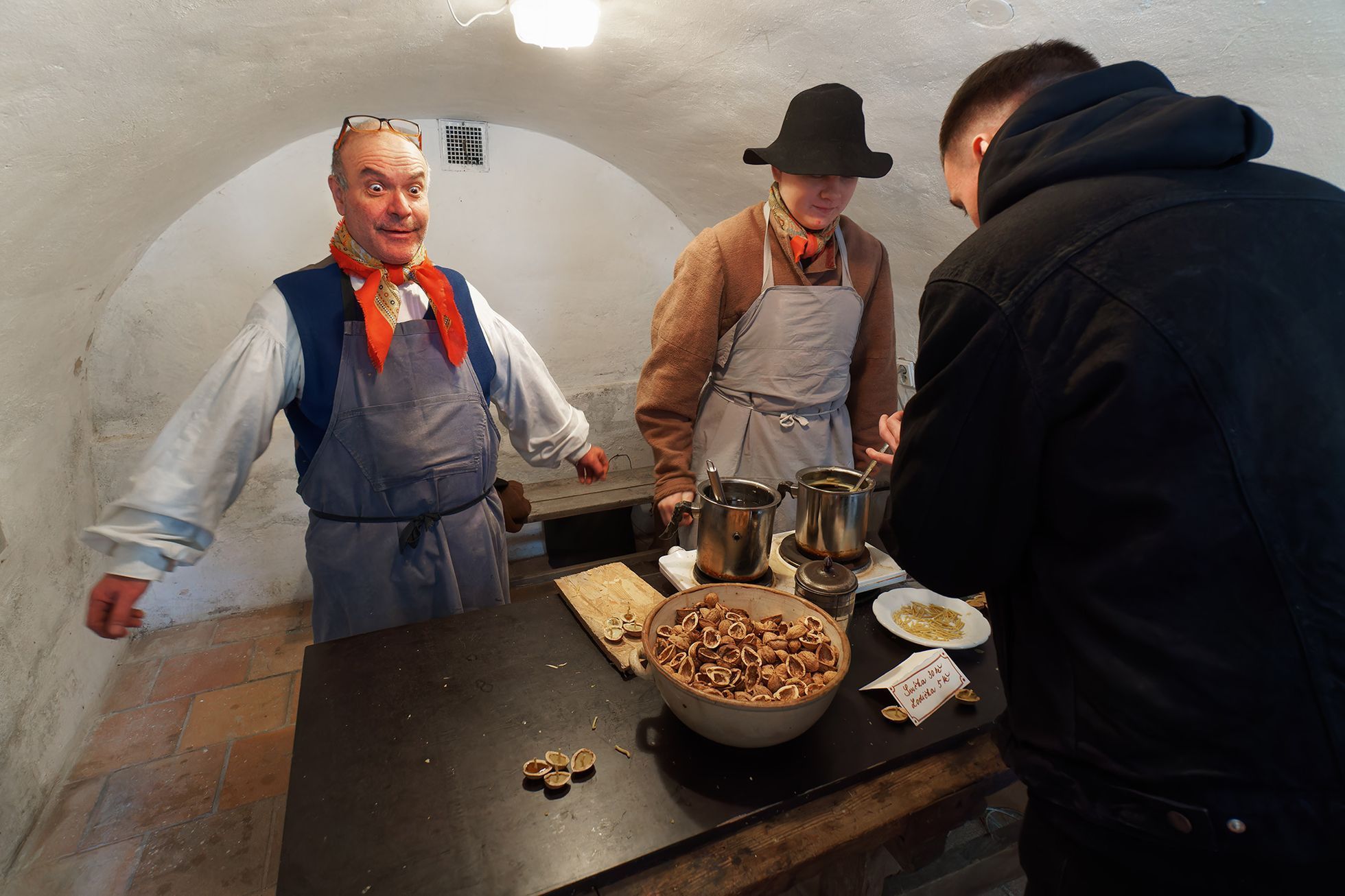 Advent ve skanzenu v Kouřimi. Mýtické postavy a zvyky na fotkách, prosinec 2023