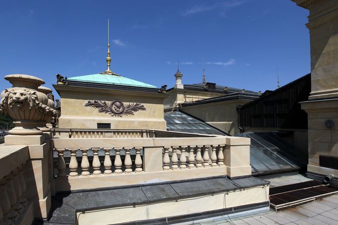 Snímek ze střechy Rudolfina.