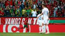 Goncalo Guedes slaví gól na 2:0 v zápase Ligy národů Portugalsko - Česko