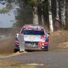 Ott Tänak v Hyundai na trati Švédské rallye 2020