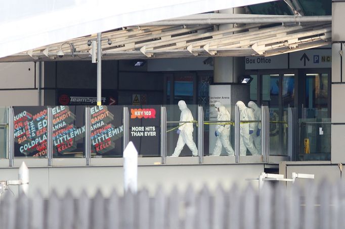 Manchester Arena, u níž došlo v úterý večer k výbuchu.