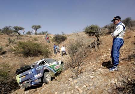 Mikko Hirvonen mimo trať