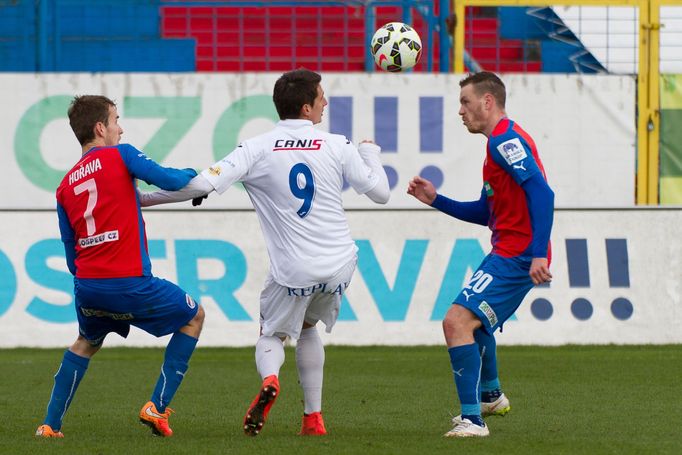 SL, Baník-Plzeň: Patrik Mišák - Tomáš Hořava (7) a  Ondřej Vaněk (20¨)