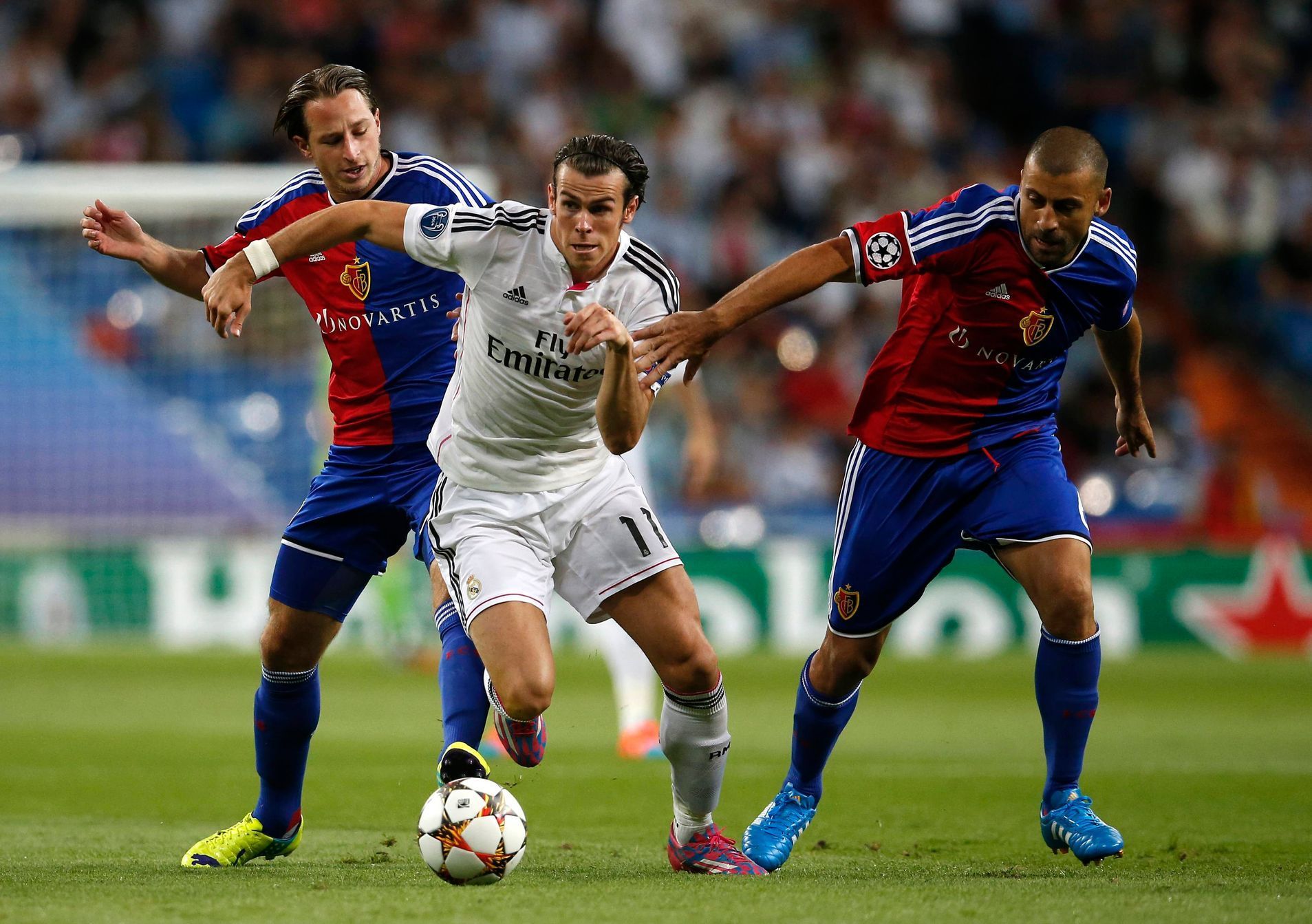 LM, Real-Basilej: Gareth Bale - Luca Zuffi a Walter Samuel