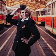 Pražská tramvajačka Karolína Hubková