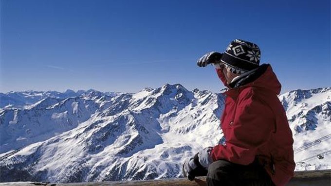 Laurin Moser, panorama ledovce Schnalstal