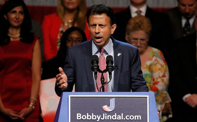 Guvernér státu Louisiana Bobby Jindal oznamuje kandidaturu na prezidenta USA.