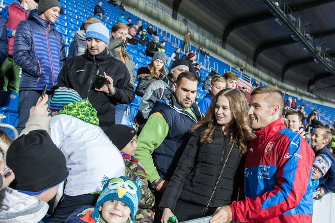 Trénink české fotbalové reprezentace v Ostravě před zápasem proti Ázerbájdžánu. Pavel Kadeřábek