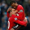 Manchester City - Manchester United: Robin van Persie a Patrice Evra
