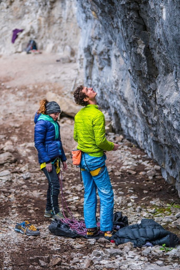 Adam Ondra a přítelkyně Iva Vejmolová v Kanadě