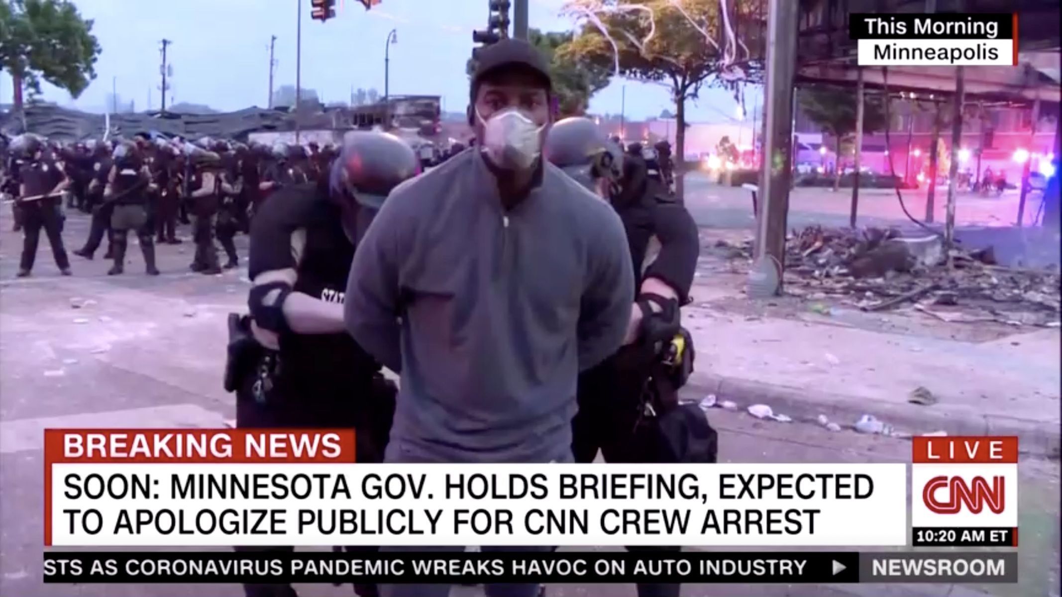 CNN štáb zatčení Minneapolis