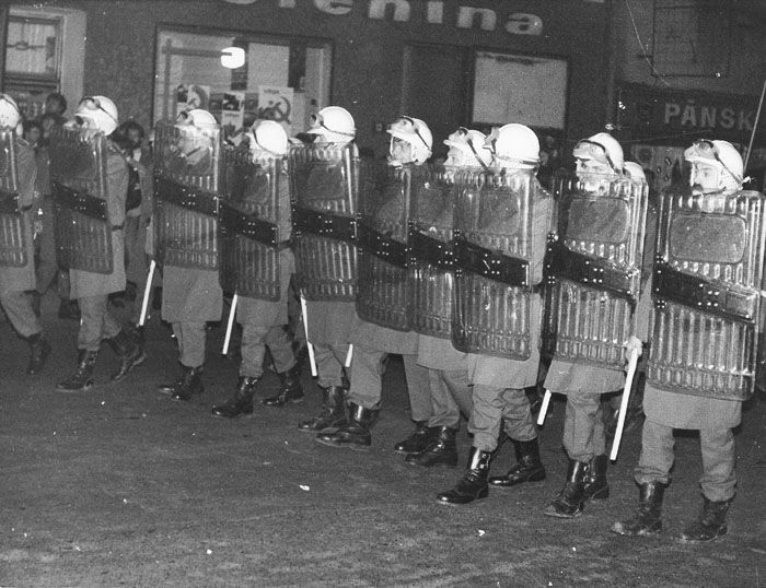Demonstrace "Chceme čistý vzduch", Teplice, listopad 1989