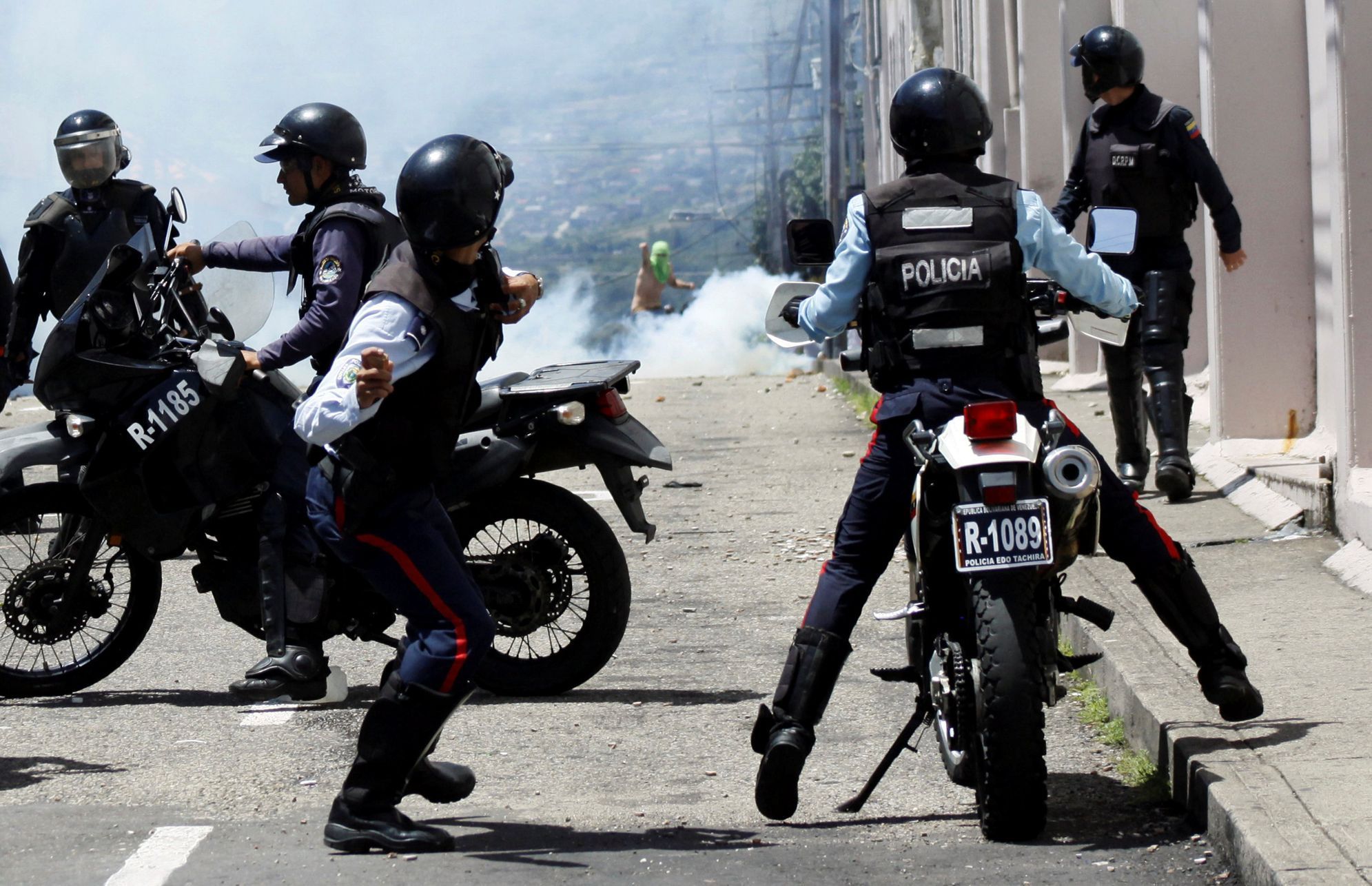 Venezuela - střet demonstrantů s policií