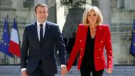 Emmanuel Macron a jeho žena Brigitte