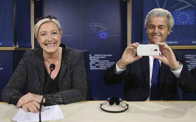 Marine Le Penová a Geert Wilders.