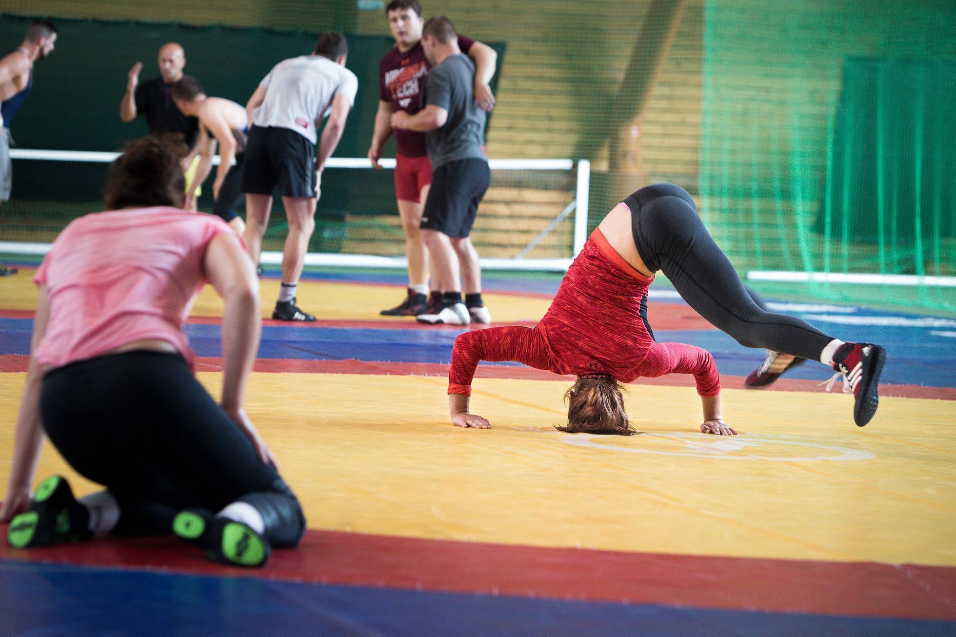 Zápasnice Adéla Hanzlíčková trénuje na olympiádu do Ria