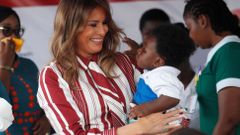 Melania Trumpová při návštěvě Afriky