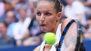 Karolína Plíšková ve finále US Open 2016 s Angelique Kerberoovu.