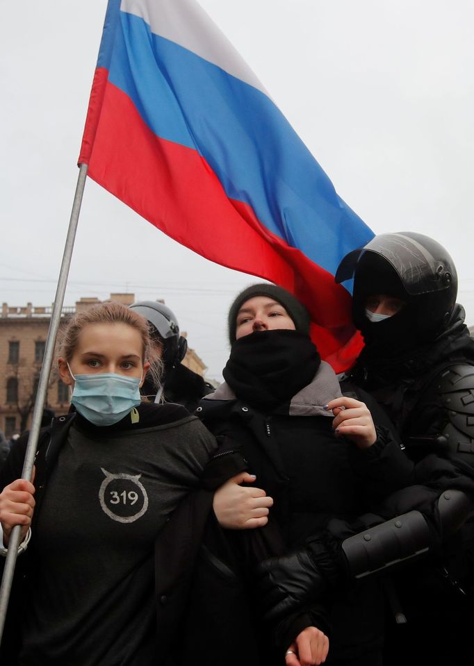 Protesty na podporu Alexeje Navalného