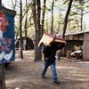 Komunitní stanové městečko bezdomovců u New Jersey