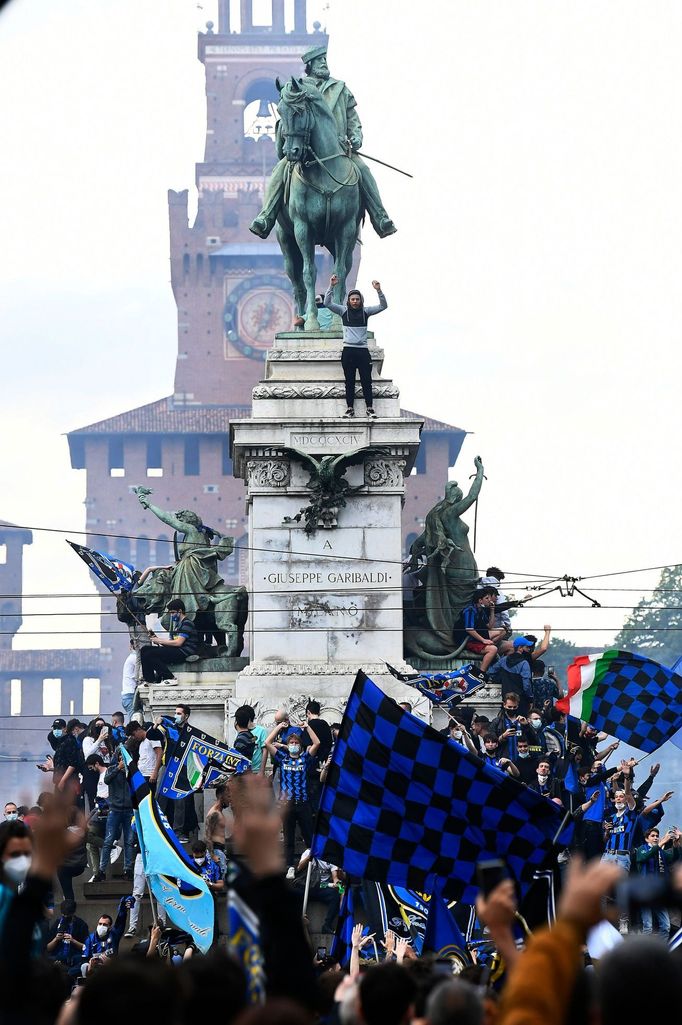 Takto slavili fanoušci Interu Milán scudetto, titul v italské Serii A