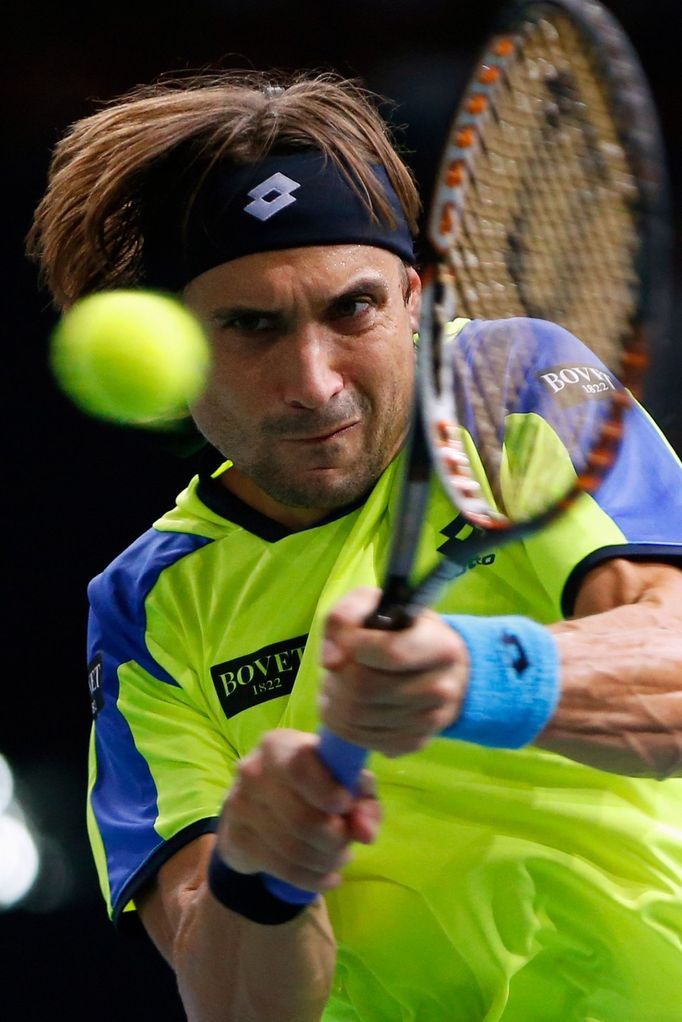 David Ferrer na turnaji Masters v Paříži (2013)