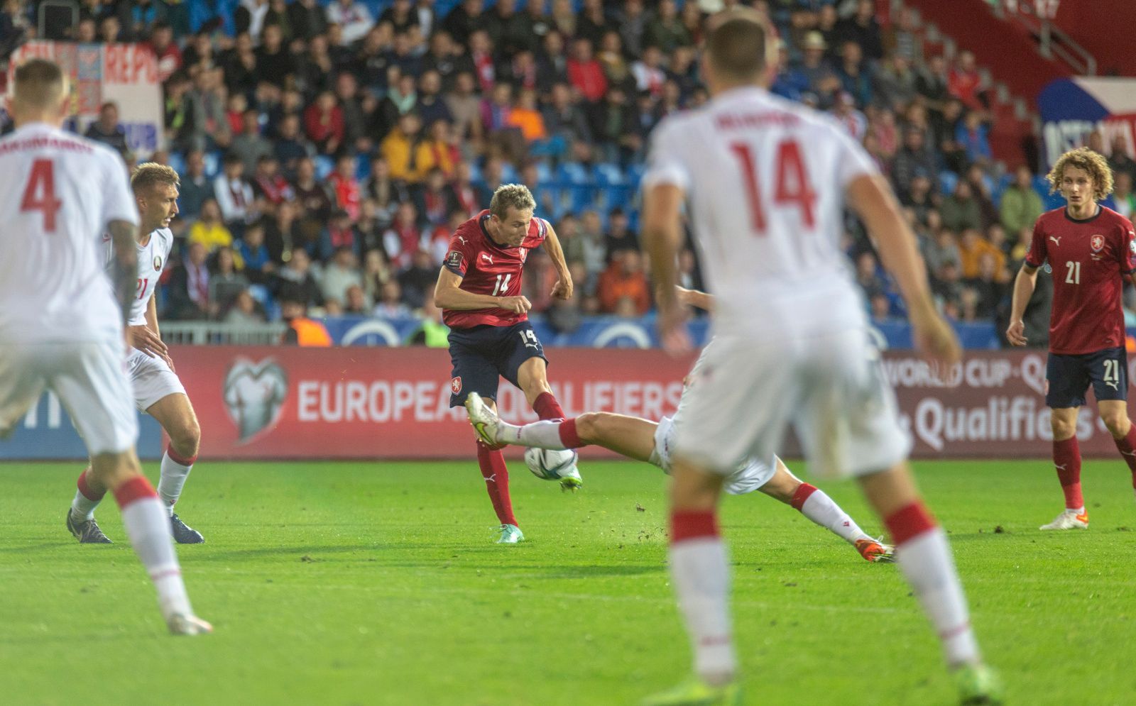 fotbal, kvalifikace MS 2022, Česko - Bělorusko, Jakub Jankto
