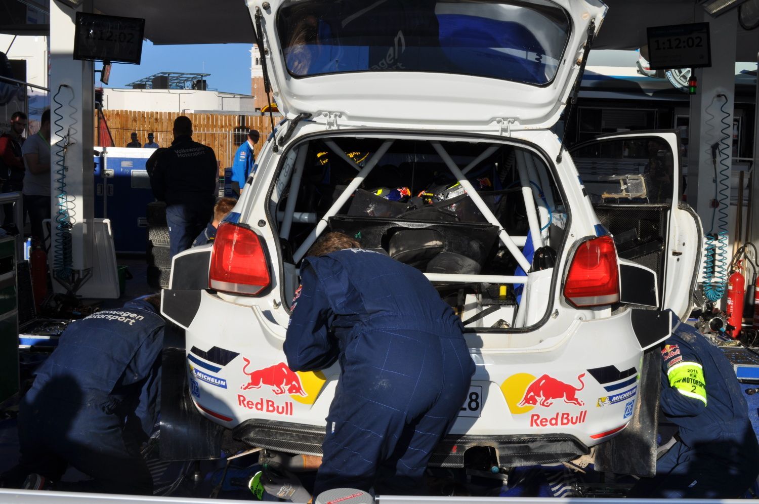 Katalánská rallye 2016: VW Polo R WRC v boxech