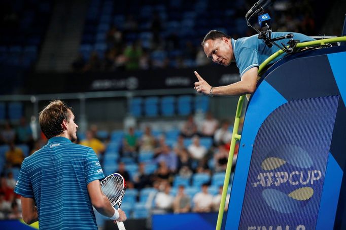 Daniil Medveděv a Mohamed Lahjání, ATP Cup