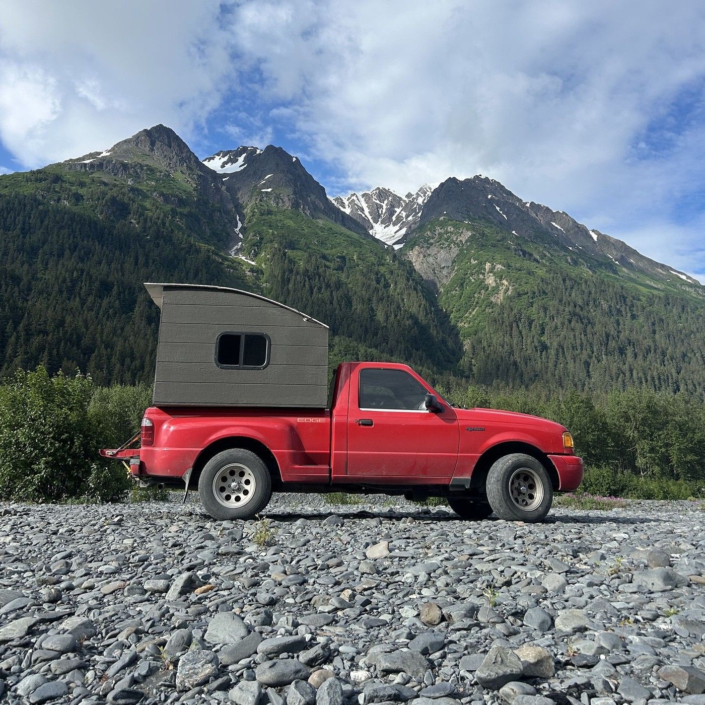 auto, dům, stavba, domeček, nákladní auto, život, nomád